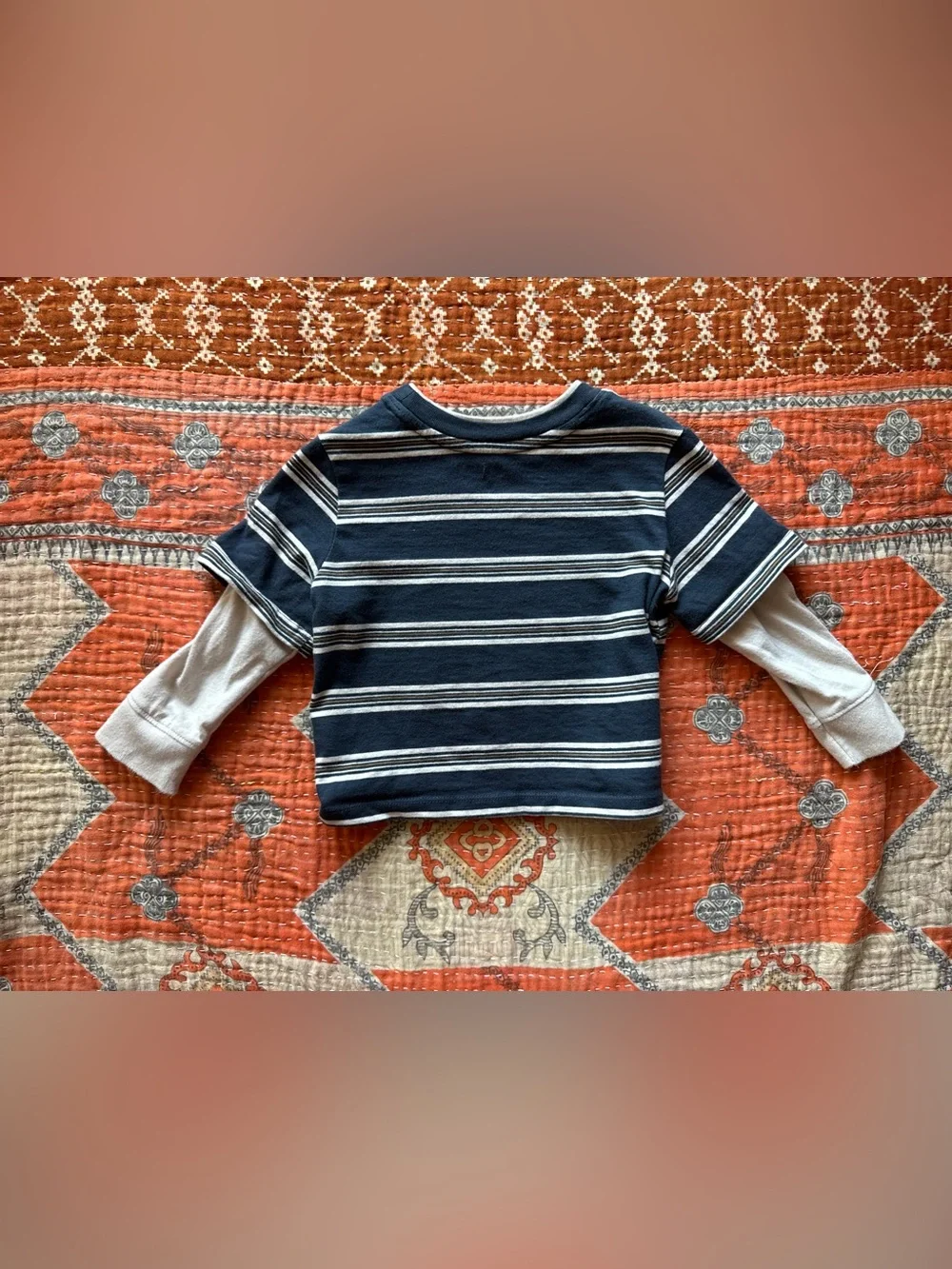 OLD NAVY - Striped Layered Long-Sleeve T-Shirt